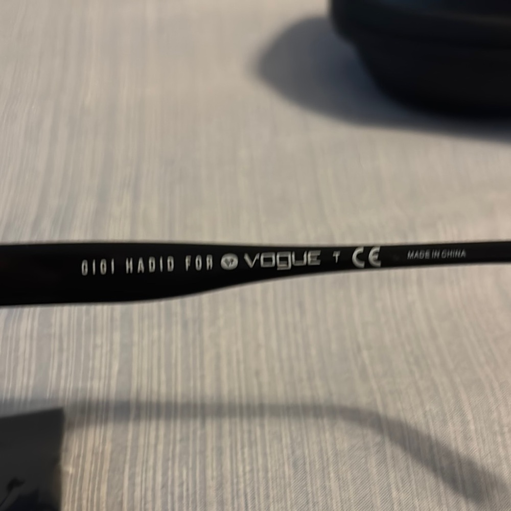 Vogue Black Frames with Rose-Tinted Lenses - Picture 3 of 5